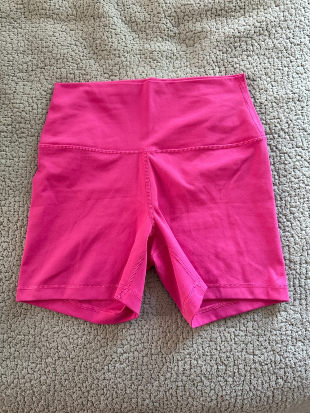 Yogalicious Hot Pink High-Rise Bike Shorts